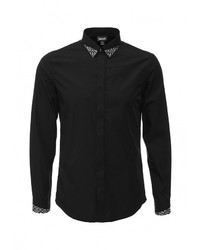Мужская черная рубашка с длинным рукавом от Just Cavalli
