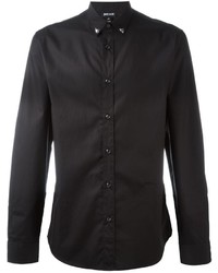 Мужская черная рубашка с длинным рукавом от Just Cavalli