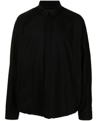 Мужская черная рубашка с длинным рукавом от Juun.J