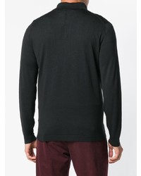 Мужская черная рубашка с длинным рукавом от Dell'oglio