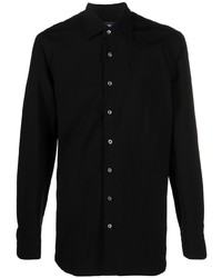 Мужская черная рубашка с длинным рукавом от Lardini
