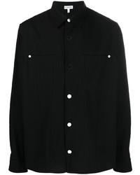 Мужская черная рубашка с длинным рукавом от Loewe