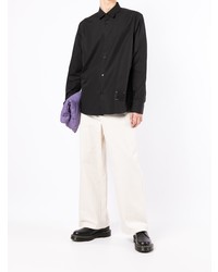 Мужская черная рубашка с длинным рукавом от Oamc