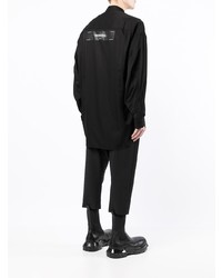 Мужская черная рубашка с длинным рукавом от Julius