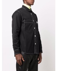 Мужская черная рубашка с длинным рукавом от Misbhv