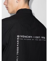 Мужская черная рубашка с длинным рукавом от Givenchy