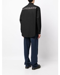 Мужская черная рубашка с длинным рукавом от Mastermind Japan