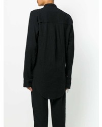 Мужская черная рубашка с длинным рукавом от Cedric Jacquemyn