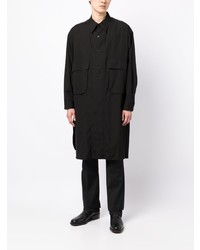 Мужская черная рубашка с длинным рукавом от Yohji Yamamoto