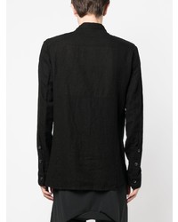 Мужская черная рубашка с длинным рукавом от Masnada