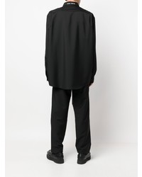 Мужская черная рубашка с длинным рукавом от Acne Studios