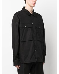 Мужская черная рубашка с длинным рукавом от Thom Krom