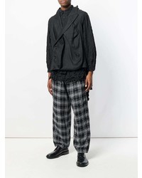 Мужская черная рубашка с длинным рукавом от Yohji Yamamoto