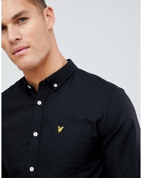 Мужская черная рубашка с длинным рукавом от Lyle & Scott