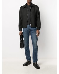 Мужская черная рубашка с длинным рукавом от Hugo