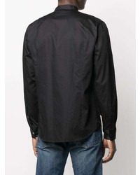 Мужская черная рубашка с длинным рукавом от Hugo