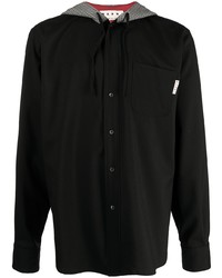 Мужская черная рубашка с длинным рукавом от Marni