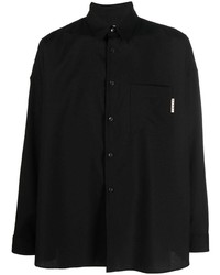 Мужская черная рубашка с длинным рукавом от Marni