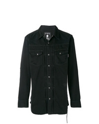 Мужская черная рубашка с длинным рукавом от Mastermind Japan