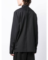 Мужская черная рубашка с длинным рукавом от EGONlab