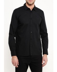 Мужская черная рубашка с длинным рукавом от Mustang