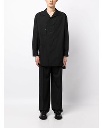 Мужская черная рубашка с длинным рукавом от Yohji Yamamoto