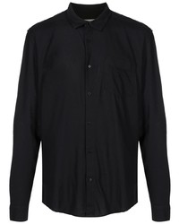 Мужская черная рубашка с длинным рукавом от OSKLEN