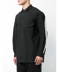 Мужская черная рубашка с длинным рукавом от Ziggy Chen