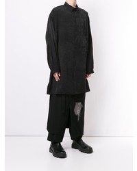 Мужская черная рубашка с длинным рукавом от Yohji Yamamoto