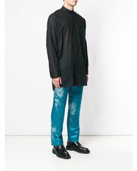 Мужская черная рубашка с длинным рукавом от Haider Ackermann