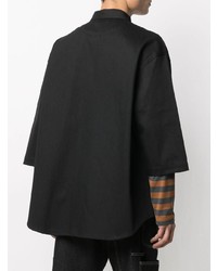 Мужская черная рубашка с длинным рукавом от Sunnei