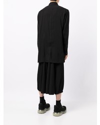 Мужская черная рубашка с длинным рукавом от Yohji Yamamoto