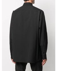 Мужская черная рубашка с длинным рукавом от Valentino