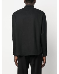 Мужская черная рубашка с длинным рукавом от Theory