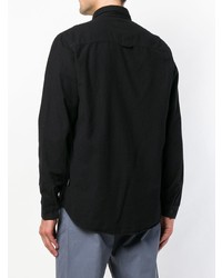 Мужская черная рубашка с длинным рукавом от Folk