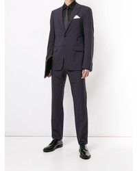 Мужская черная рубашка с длинным рукавом от Brioni