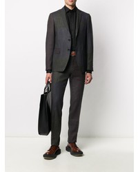 Мужская черная рубашка с длинным рукавом от Etro