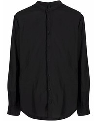 Мужская черная рубашка с длинным рукавом от Poème Bohémien