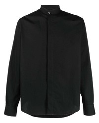 Мужская черная рубашка с длинным рукавом от Roberto Cavalli