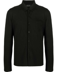 Мужская черная рубашка с длинным рукавом от Roberto Collina