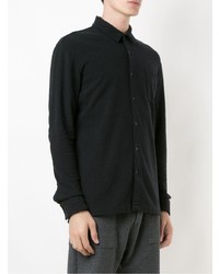 Мужская черная рубашка с длинным рукавом от OSKLEN