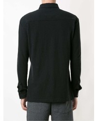 Мужская черная рубашка с длинным рукавом от OSKLEN