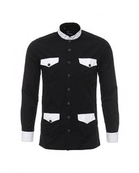 Мужская черная рубашка с длинным рукавом от Sahera Rahmani