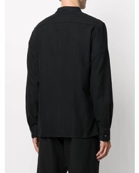 Мужская черная рубашка с длинным рукавом от Stephan Schneider