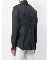 Мужская черная рубашка с длинным рукавом от Bagutta