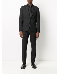 Мужская черная рубашка с длинным рукавом от Xacus