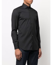 Мужская черная рубашка с длинным рукавом от Barba