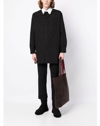 Мужская черная рубашка с длинным рукавом от Yohji Yamamoto