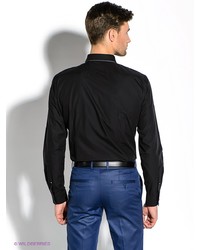 Мужская черная рубашка с длинным рукавом от Strellson
