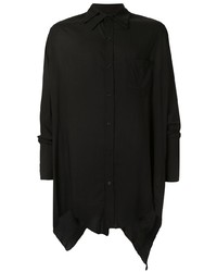 Мужская черная рубашка с длинным рукавом от Sulvam